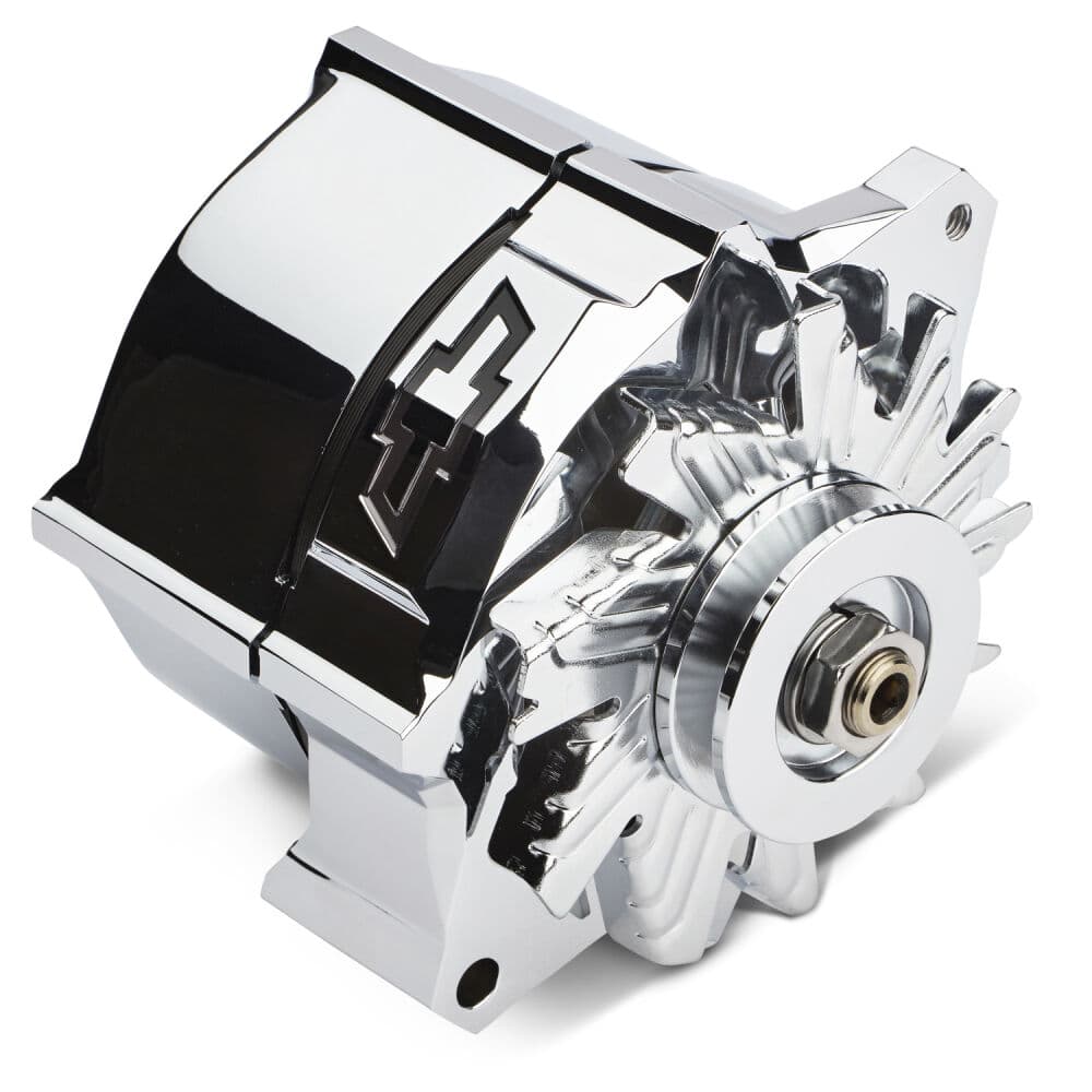 Proform 141-154 Slant-Edge Alternator, GM 10SI, 100 Amp, Chrome