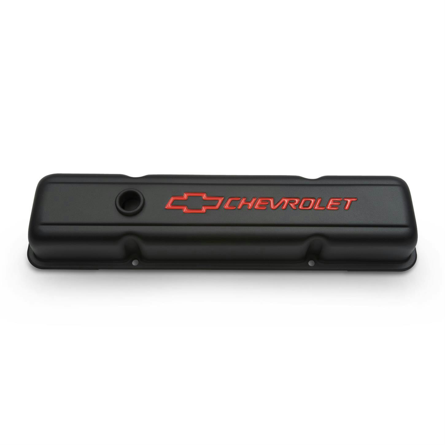 Proform 141-750 Steel Chevy Bowtie Black Crinkle Valve Covers