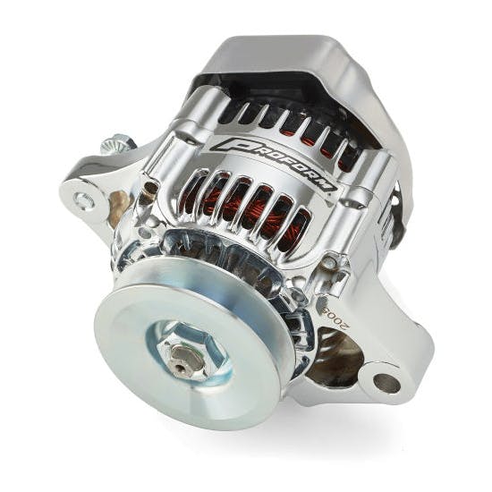 Proform 66431 50-Amp Mini Alternator, Chrome Finish, 1-Wire
