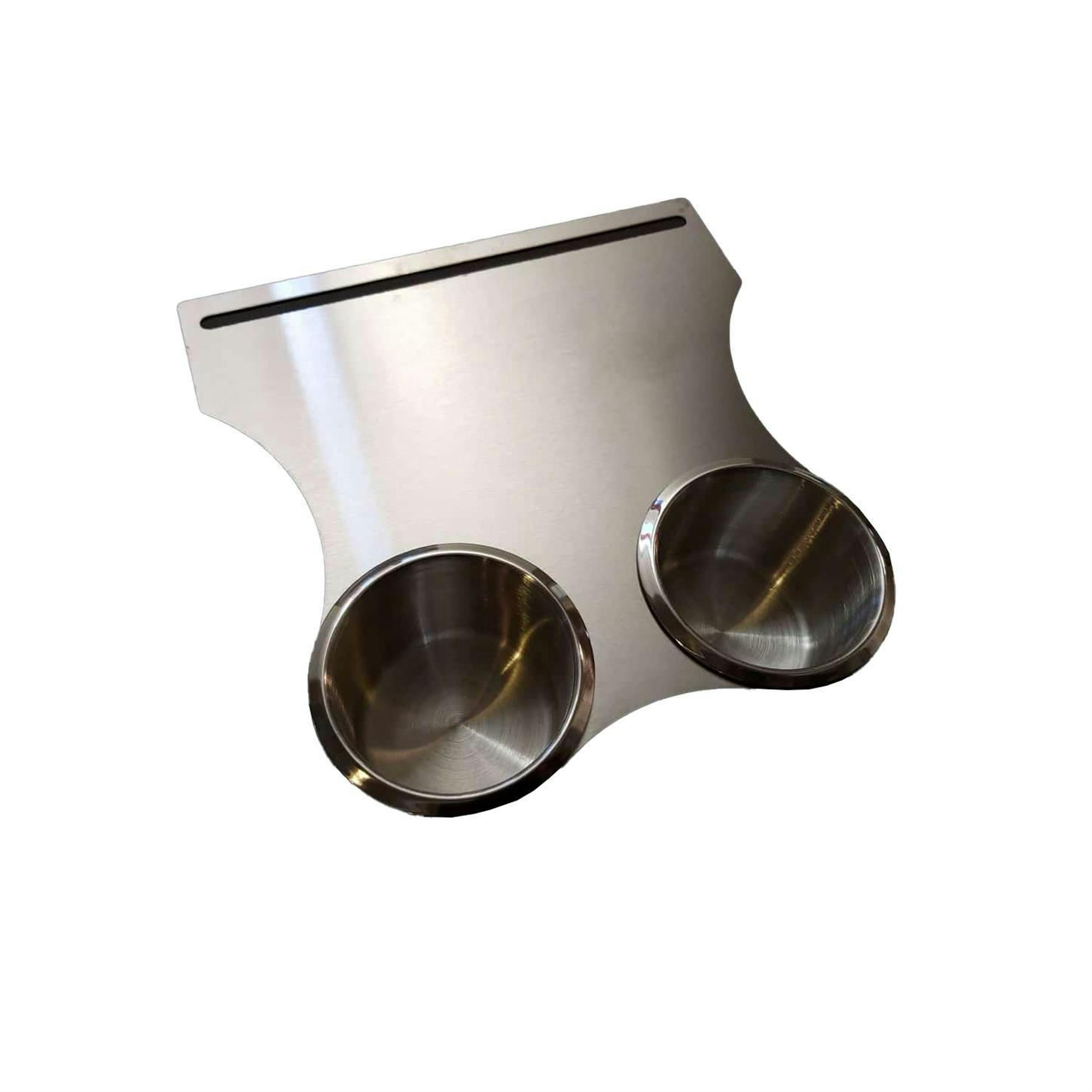 LS Fabrication 4754CHDB-SC Double Barrel Stepped Cup Holder