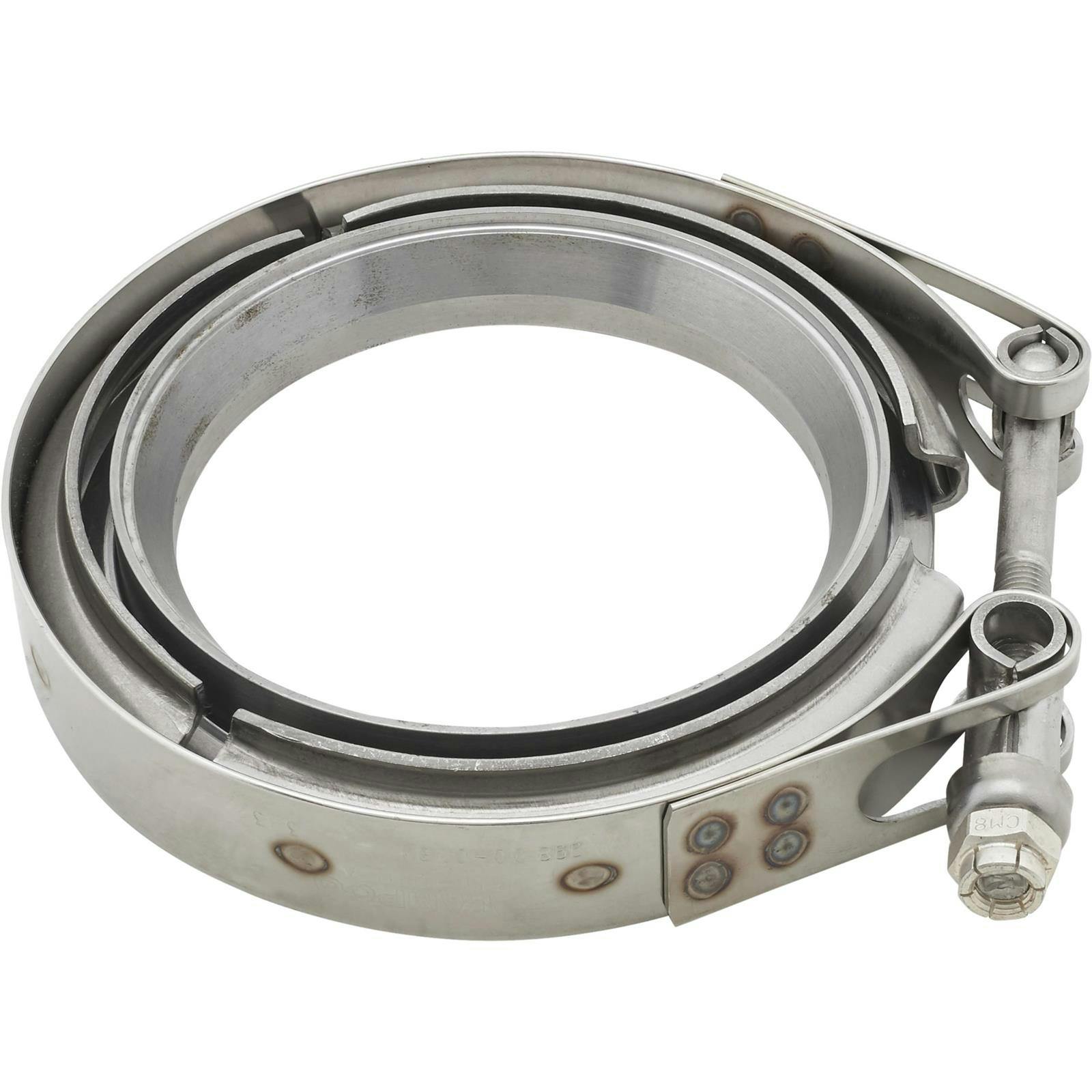VS Racing S400T4FLMS 4 Inch Downpipe Flange W/Clamp T4 Flat, STL