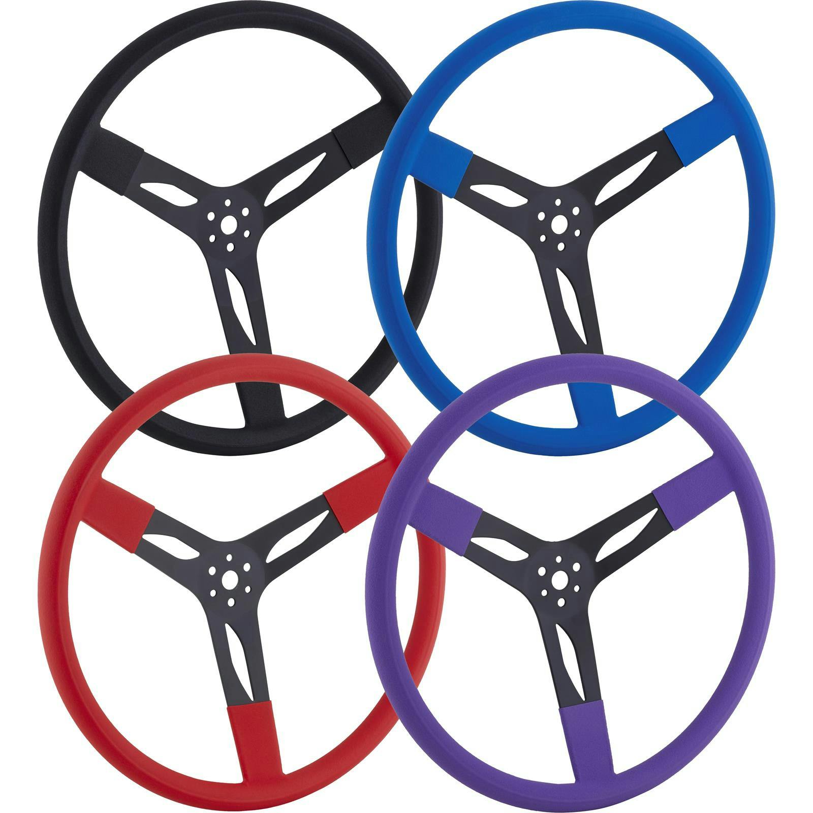 17 Inch Cushion Grip Steering Wheel, 3 Inch Dish