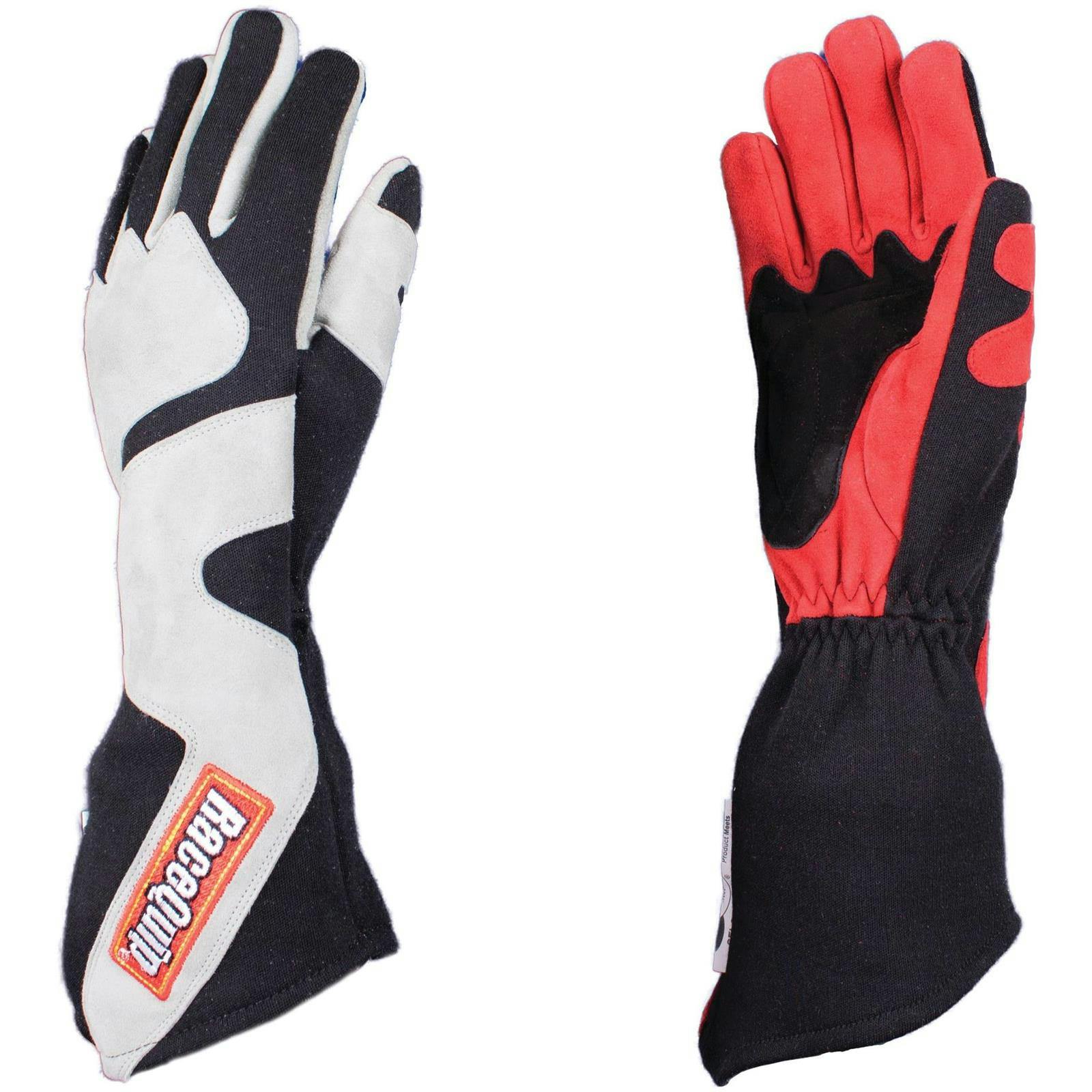 RaceQuip 358 Series 2 Layer Nomex Gauntlet Race Gloves, SFI 3.3/5