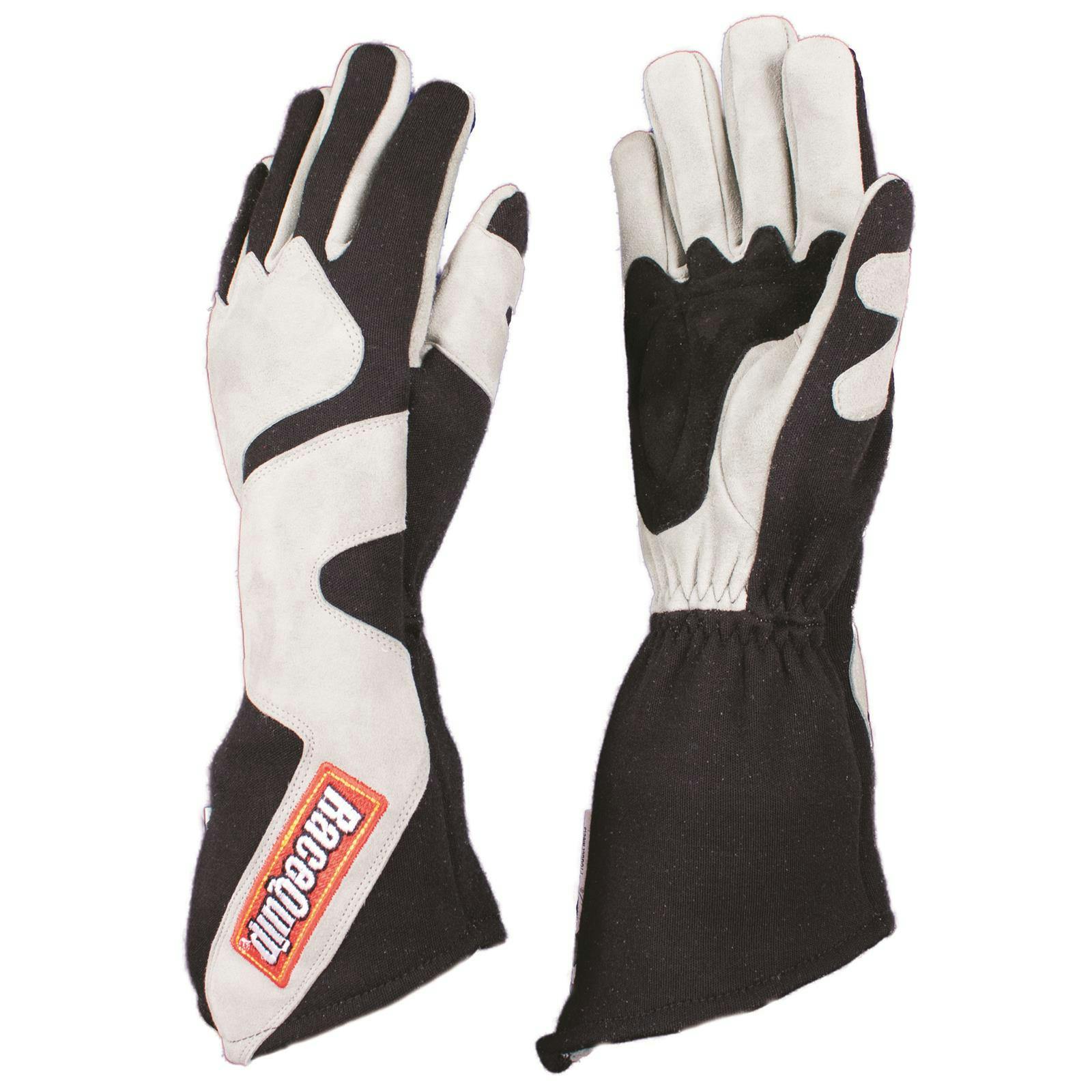 RaceQuip 358 Series 2 Layer Nomex Gauntlet Race Gloves, SFI 3.3/5