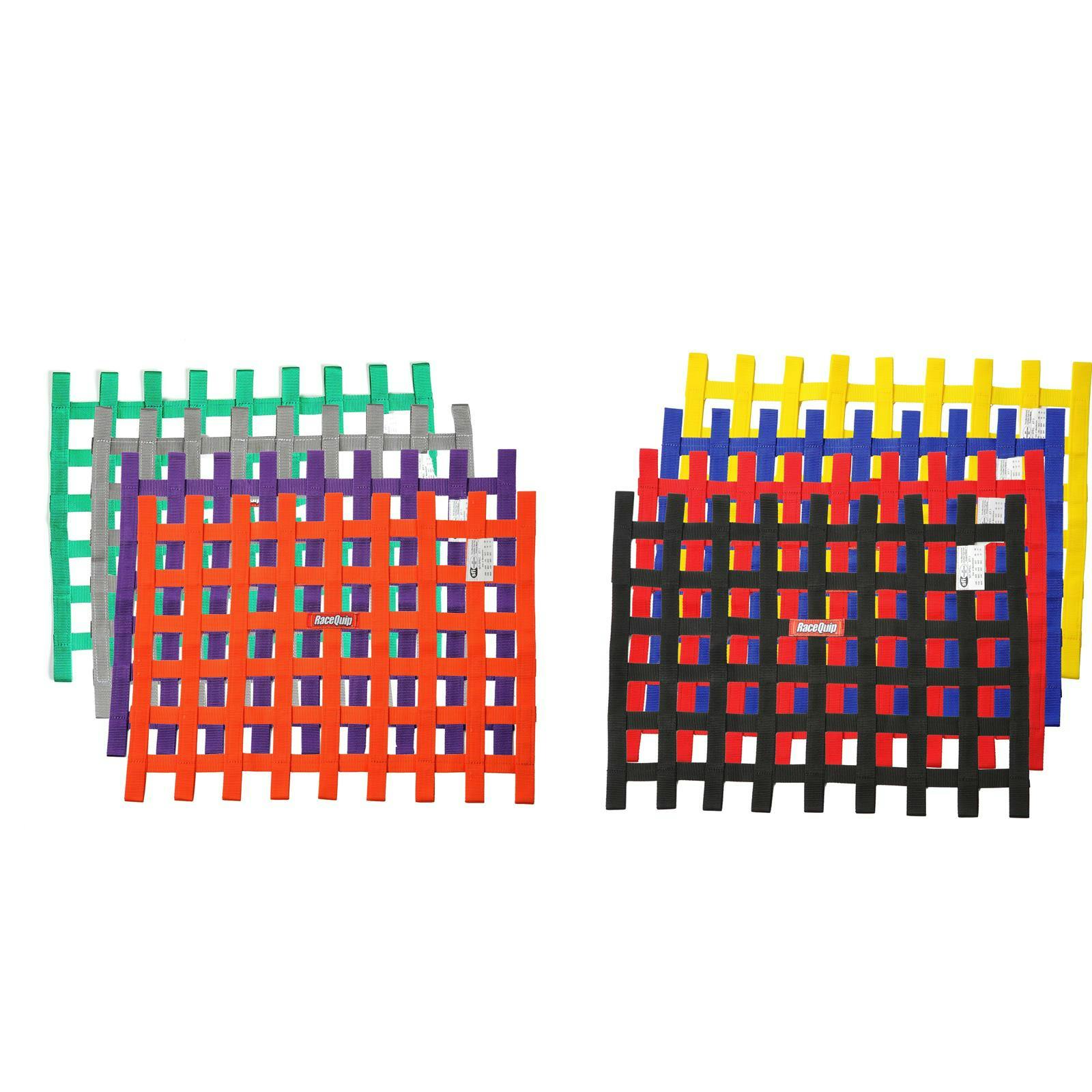 RaceQuip Ribbon Style Race Car Window Net, 18x24 Inch, SFI 27.1