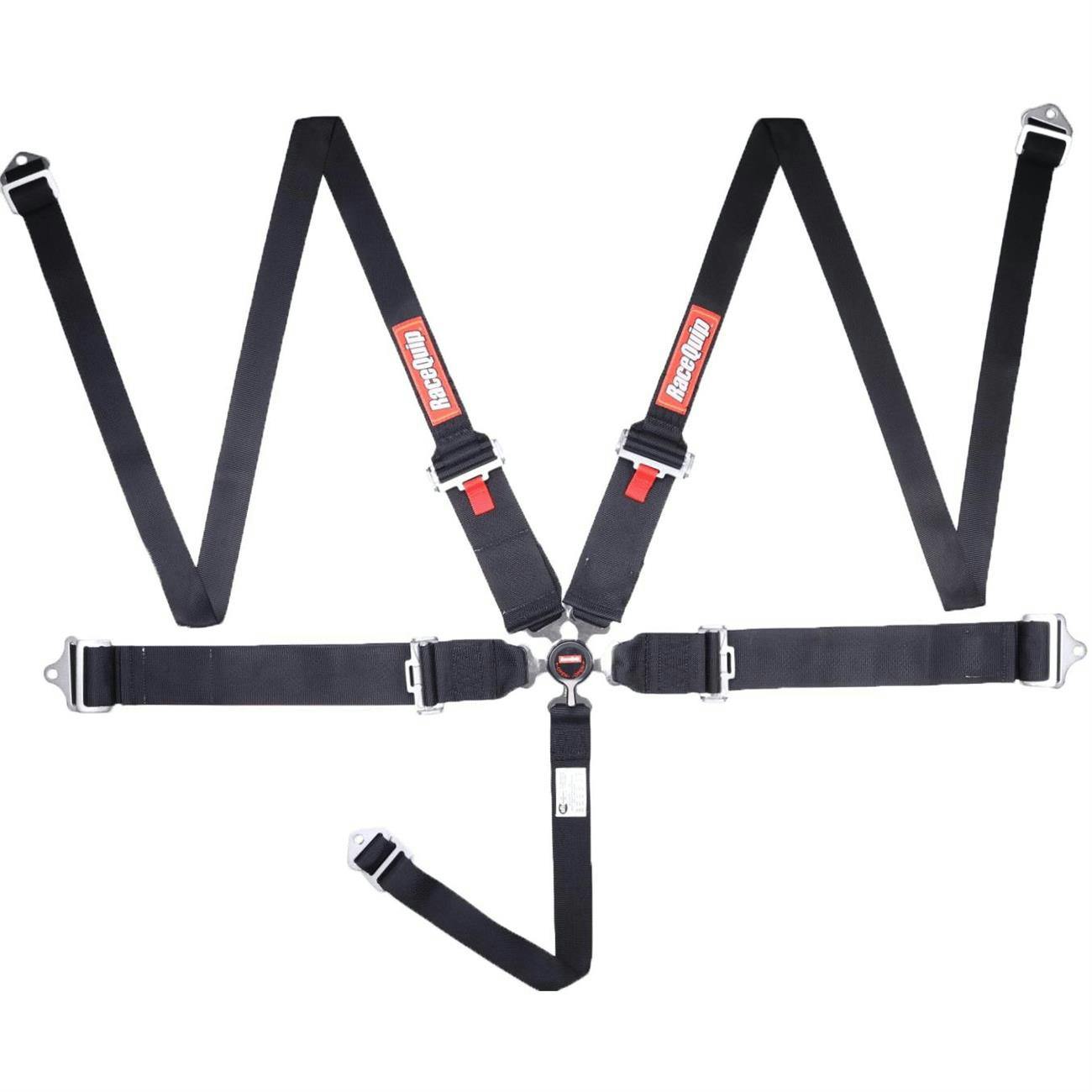 RaceQuip 745005RQP Camlock 5 Point Racing Harness, Pull-Down, Blk