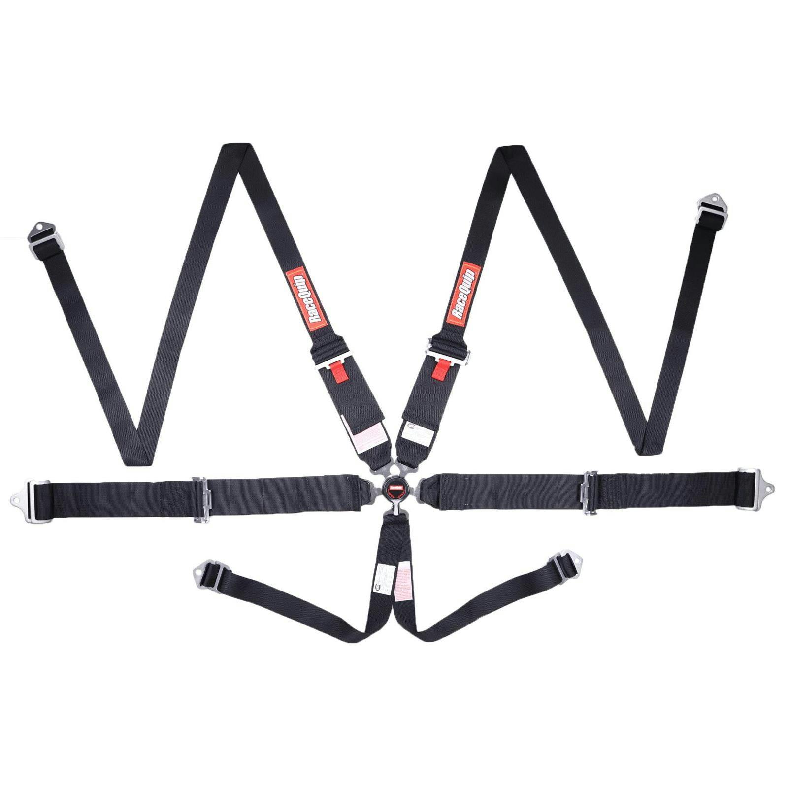 RaceQuip 747007RQP Camlock 6 Point Racing Harness, HANS, Pull-Up