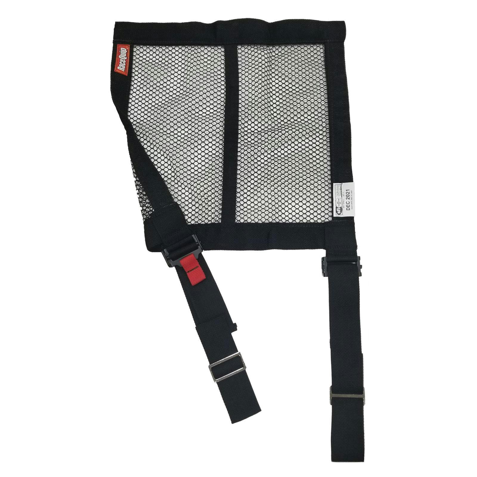 Mesh Style Window Net W/ Mounting Straps, Black