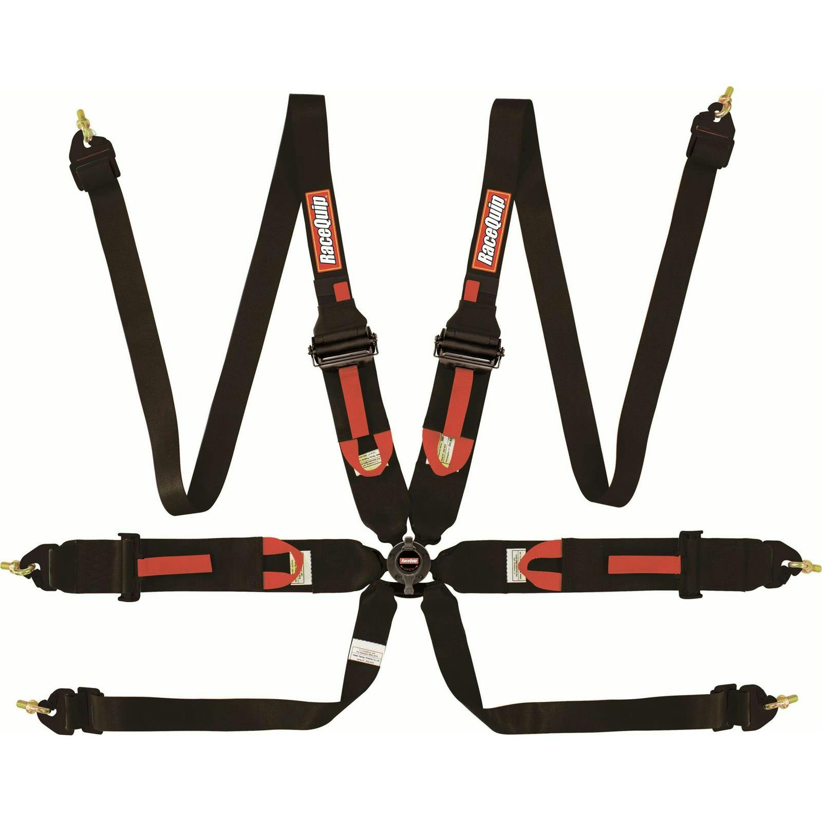 RaceQuip 854004RQP Camlock 6 Point Harness, FIA, Pull-Up HANS/FHR