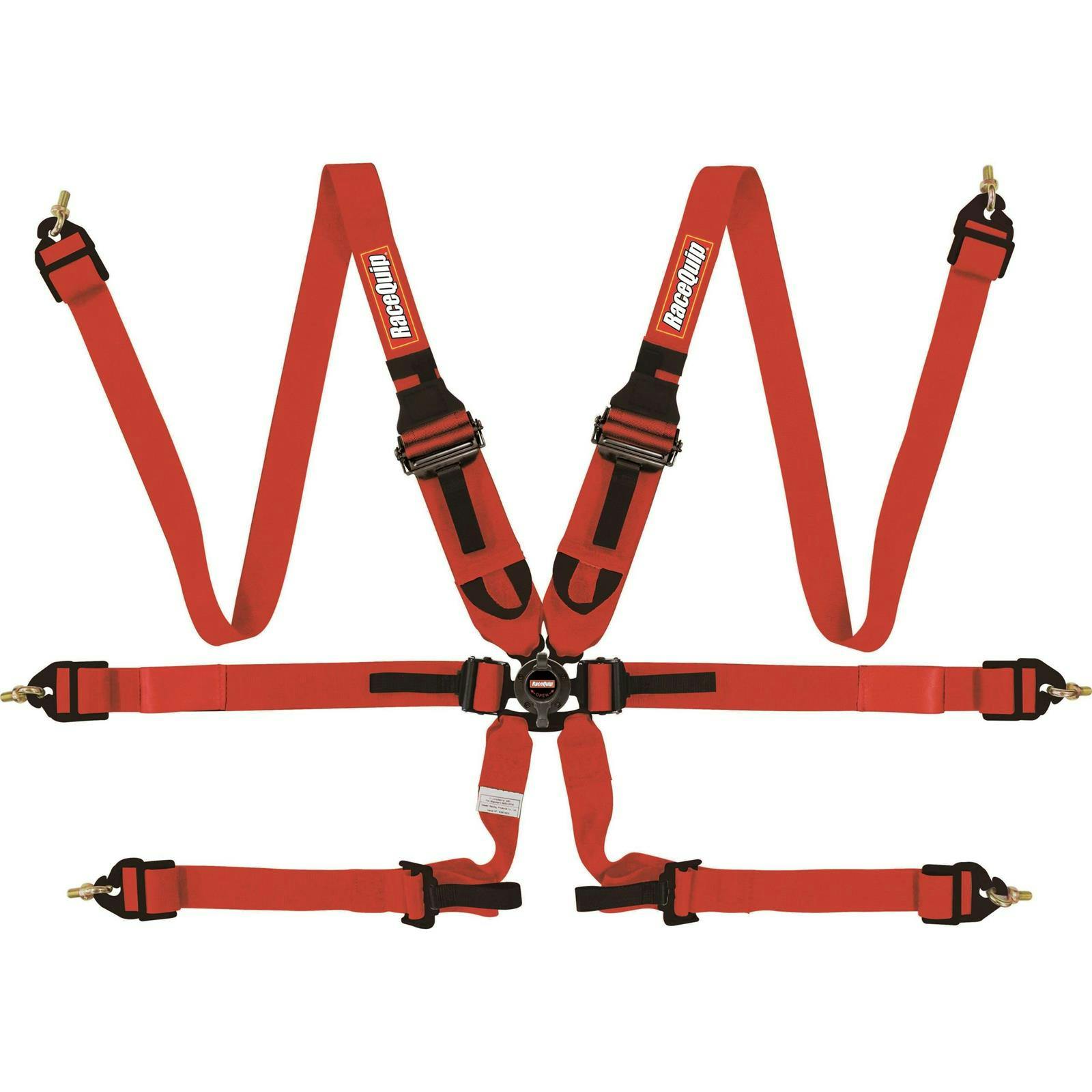 RaceQuip 855015RQP Camlock 6 Point Harness, FIA, Pull-Down, HANS