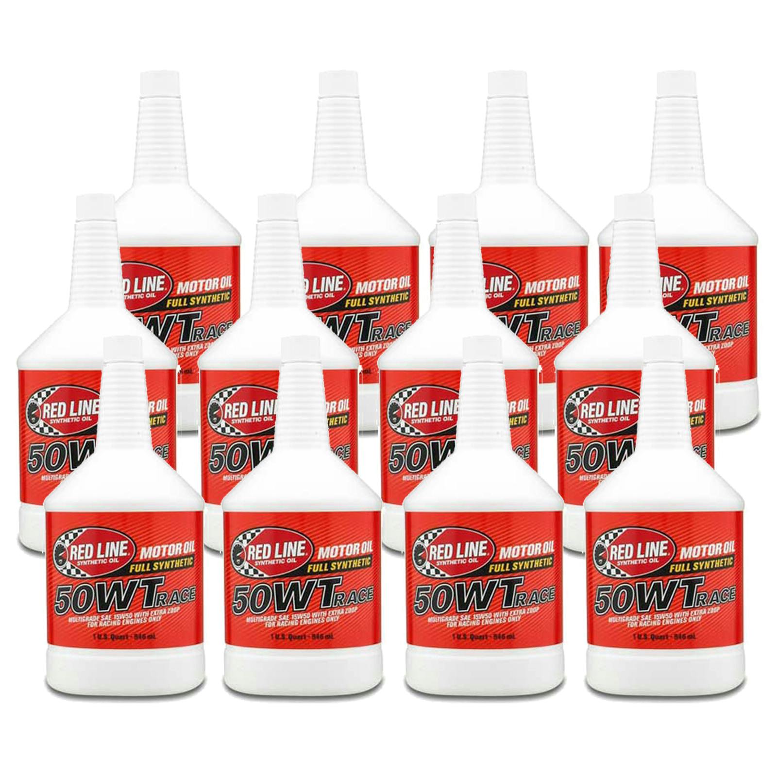 Redline 10504 50WT (15W50) Racing Oil, 12 Quarts