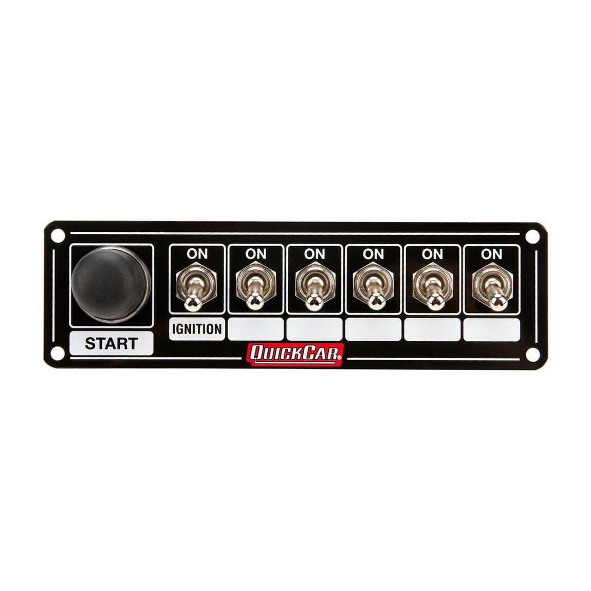 QuickCar 50-865 6 Switch  Black Plate Ignition Control Panel