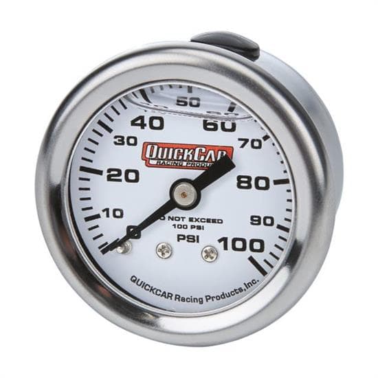 QuickCar 611-90100 1.5" PSI Liquid Filled Fuel Pressure Gauge