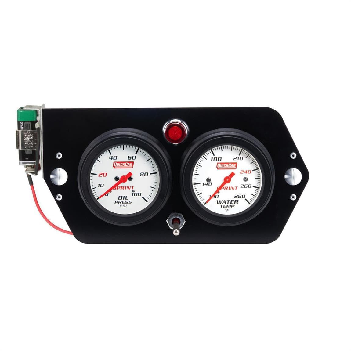 QuickCar 61-6005 Sprint Deluxe 2-5/8 In. Gauges W/ Aluminum Panel