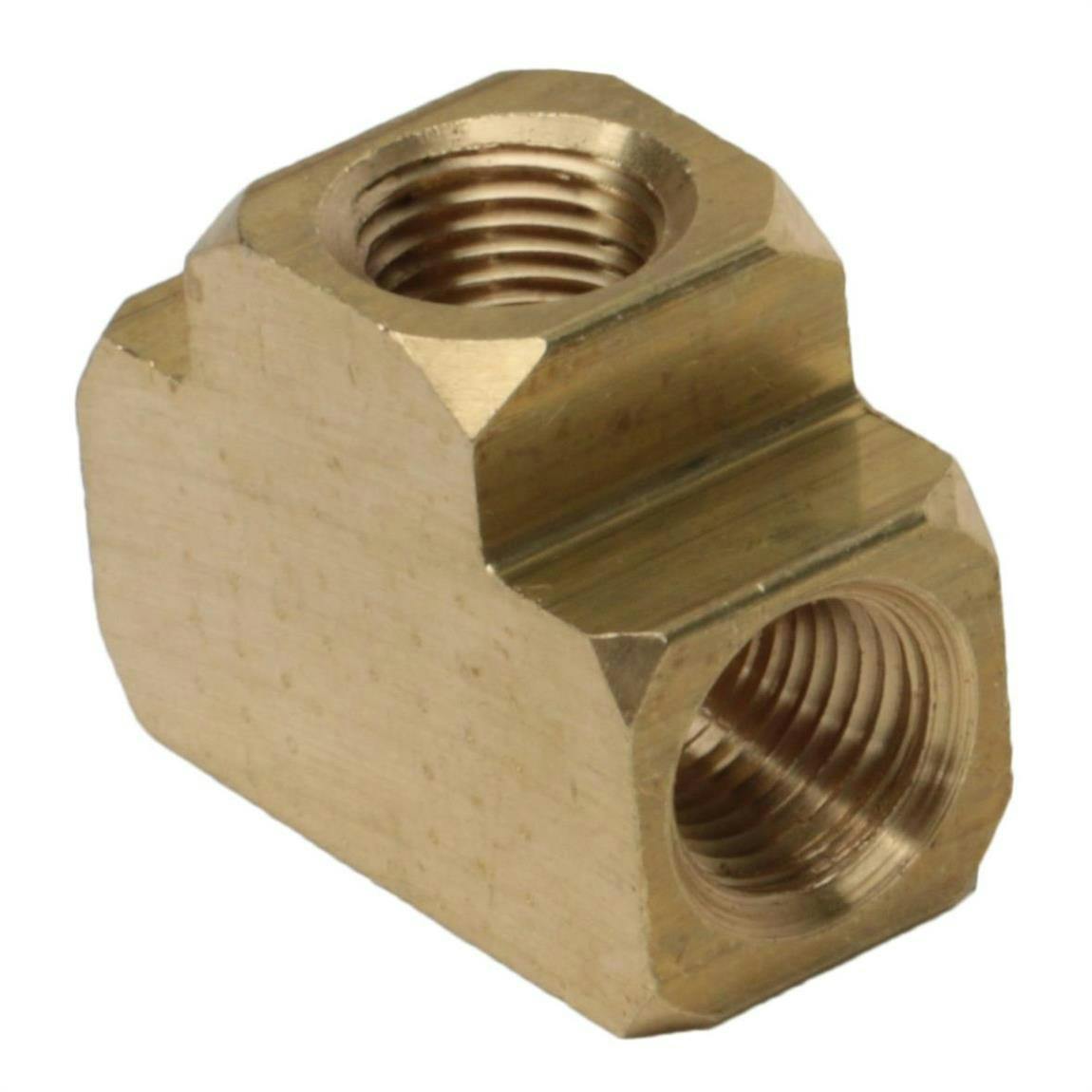 Brass 1/8 Inch NPT Tee Fitting