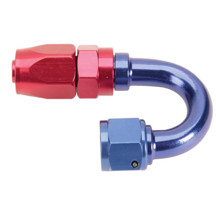 Fragola 231805 180 Degree Adapter Hose End Fitting, -8 AN to -6 AN