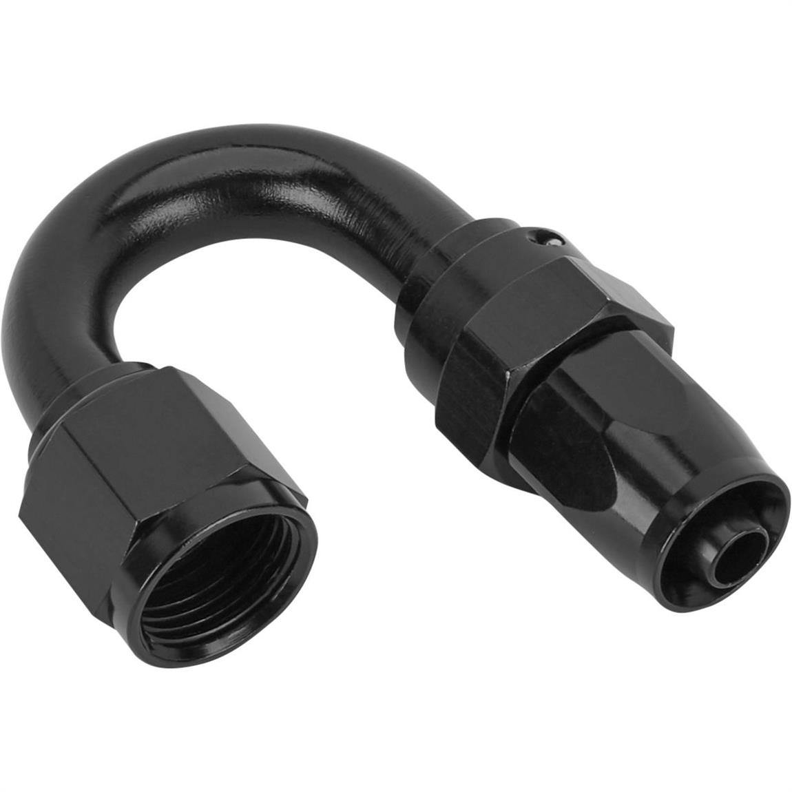 Fragola 231807-BL 180 Degree Adapter Hose End Fitting, -8 AN to -6 AN
