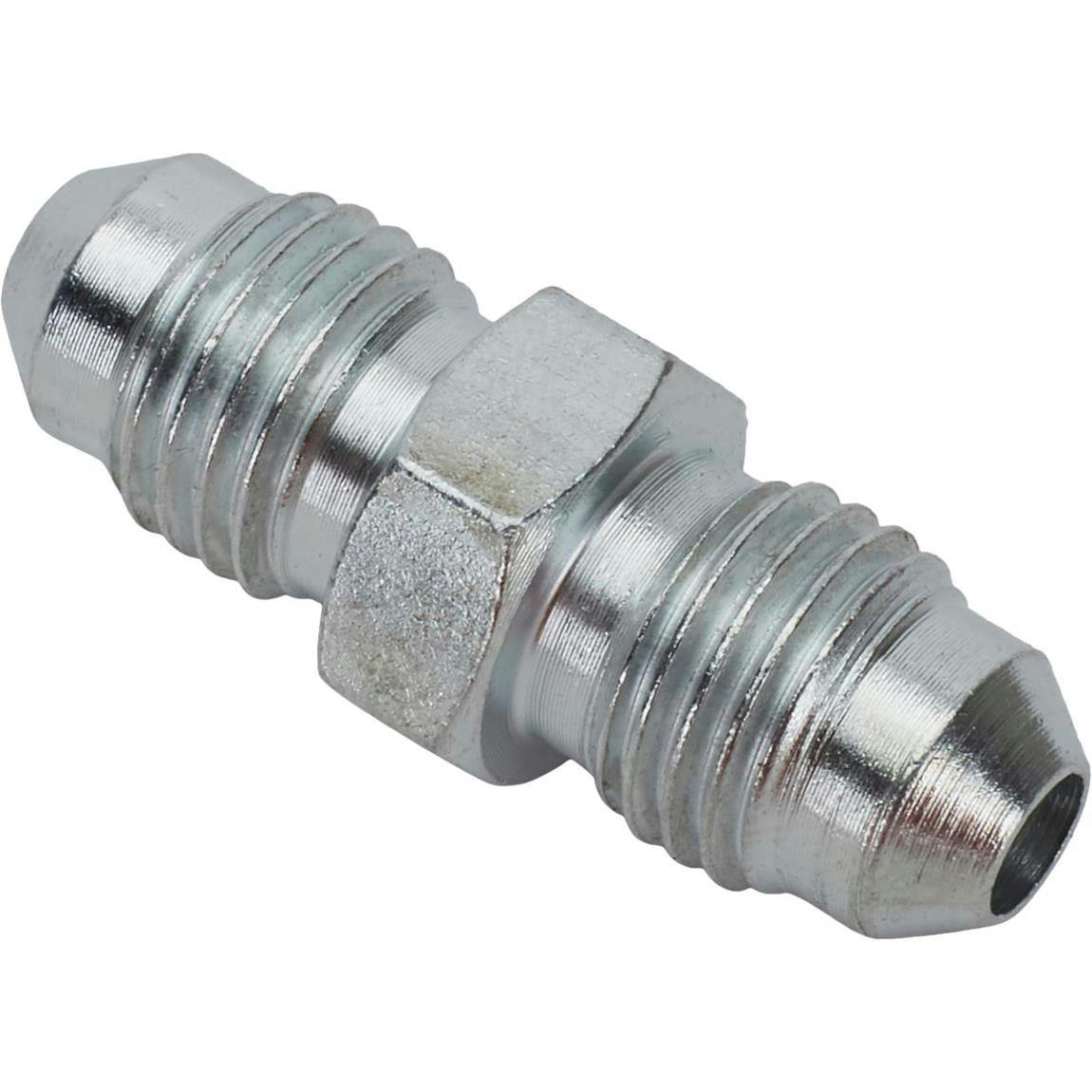 Steel Straight Adapter -4 AN to -4 AN