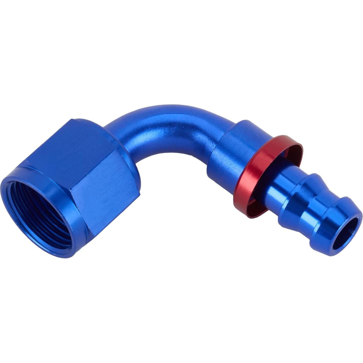 Hose End, -10 AN to -8 AN, 90 Degree