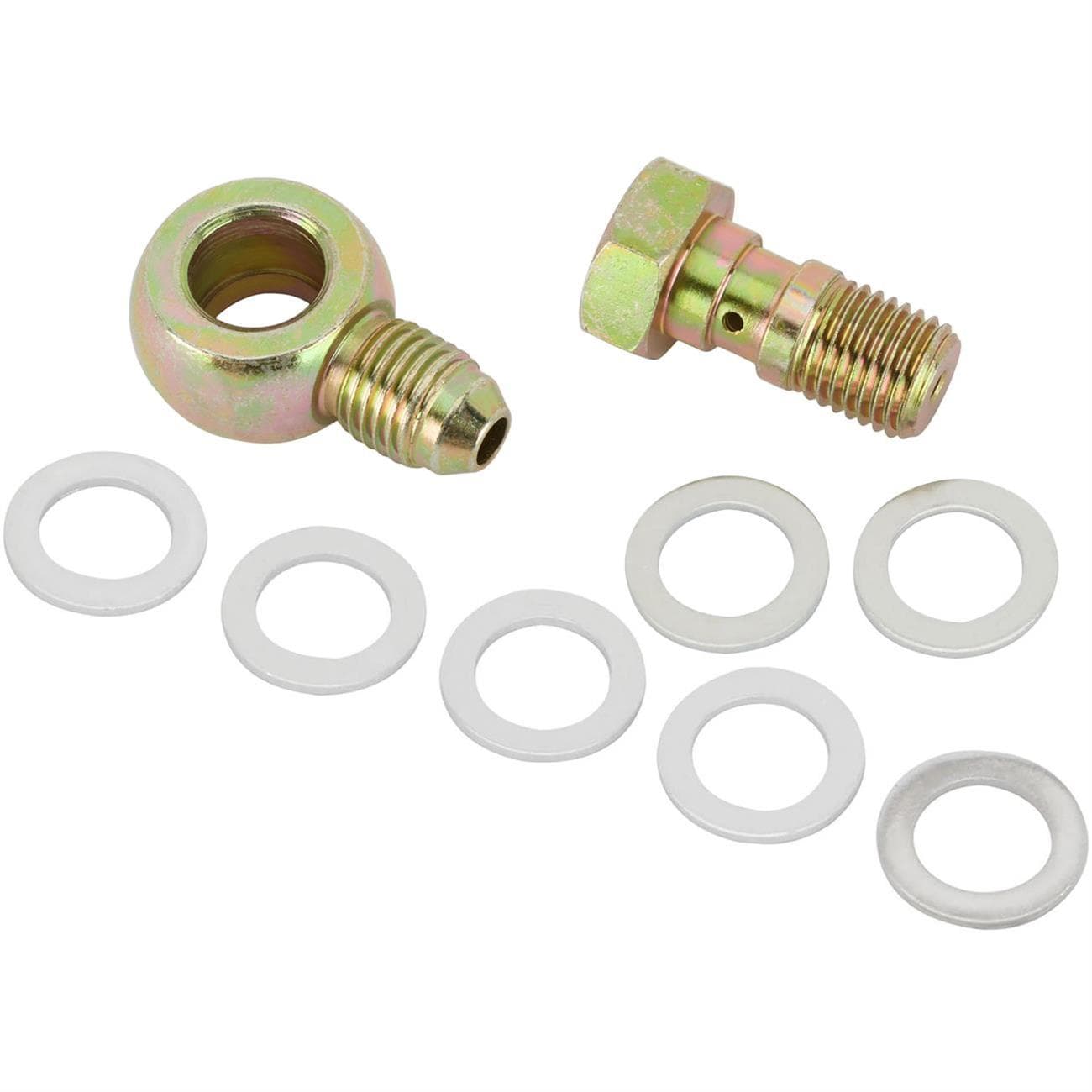 Banjo Brake Fitting Kit, 7/16-20 to -4 AN