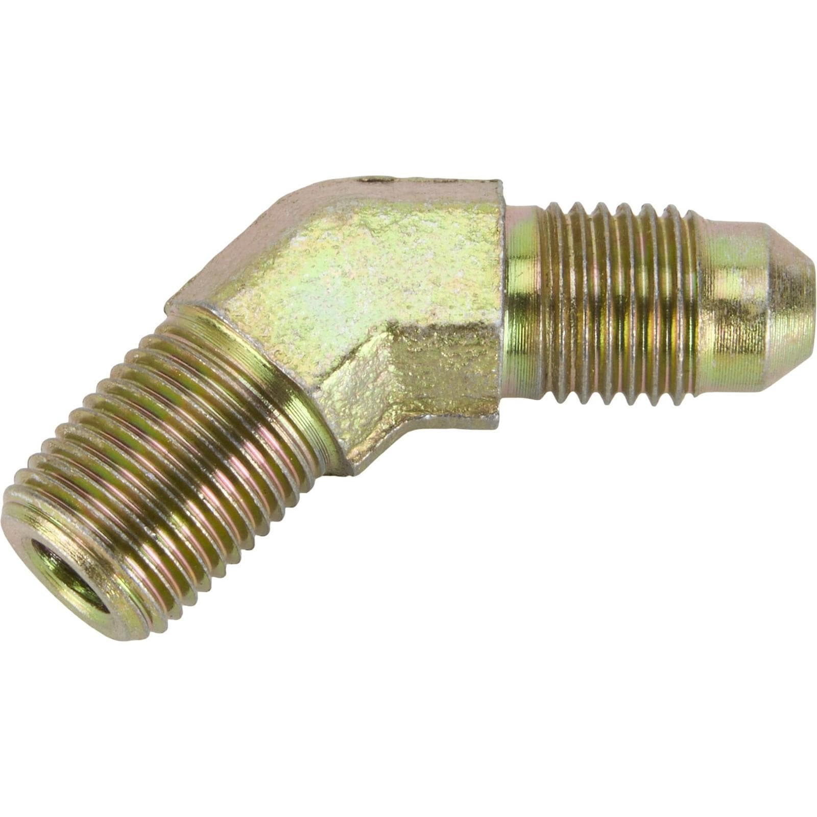 Steel 45 Degree -3 AN to 1/8 NPT Male Adapter Fitting