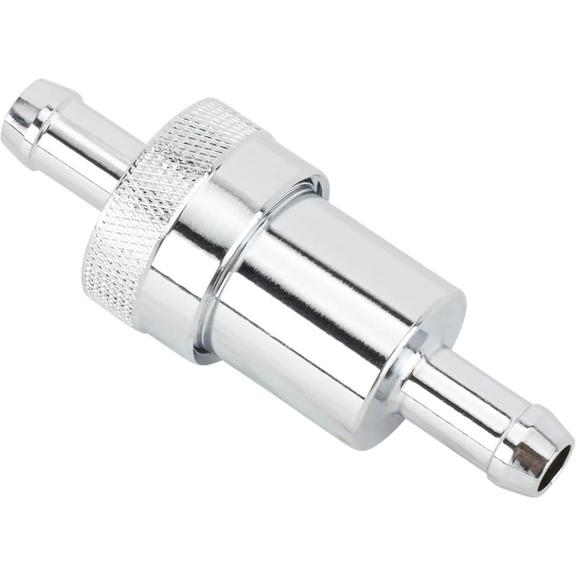 Chrome Fuel Filter for 3/8 Inch Hose