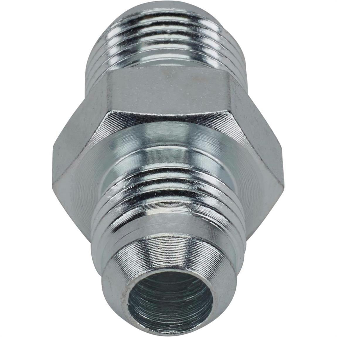 Steel Power Steering Box Adapter Fitting 5/8-18 IFM to -6 AN, 65-79 GM