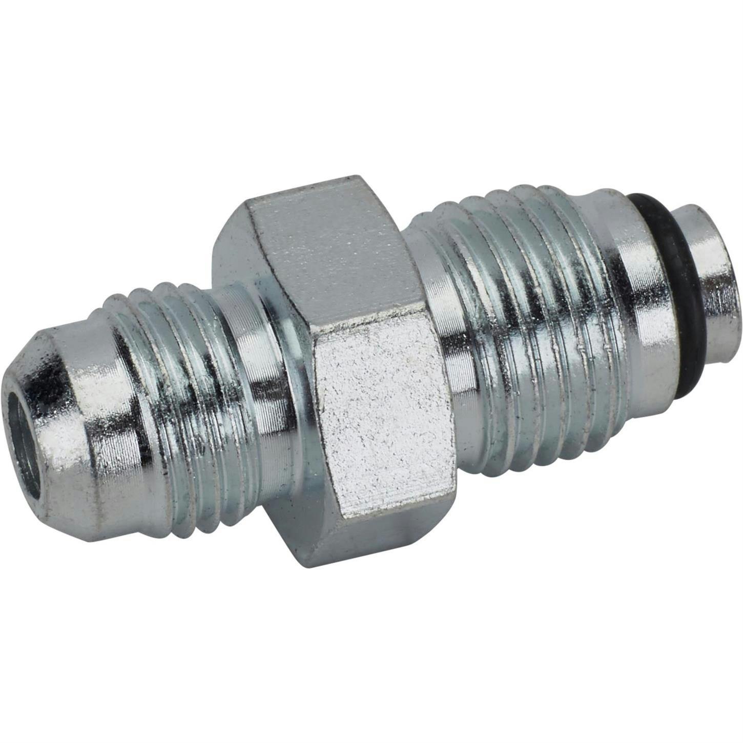 Steel Power Steering Box Adapter Fitting 16mm-1.5 IFM/-6 AN, 80-Up GM