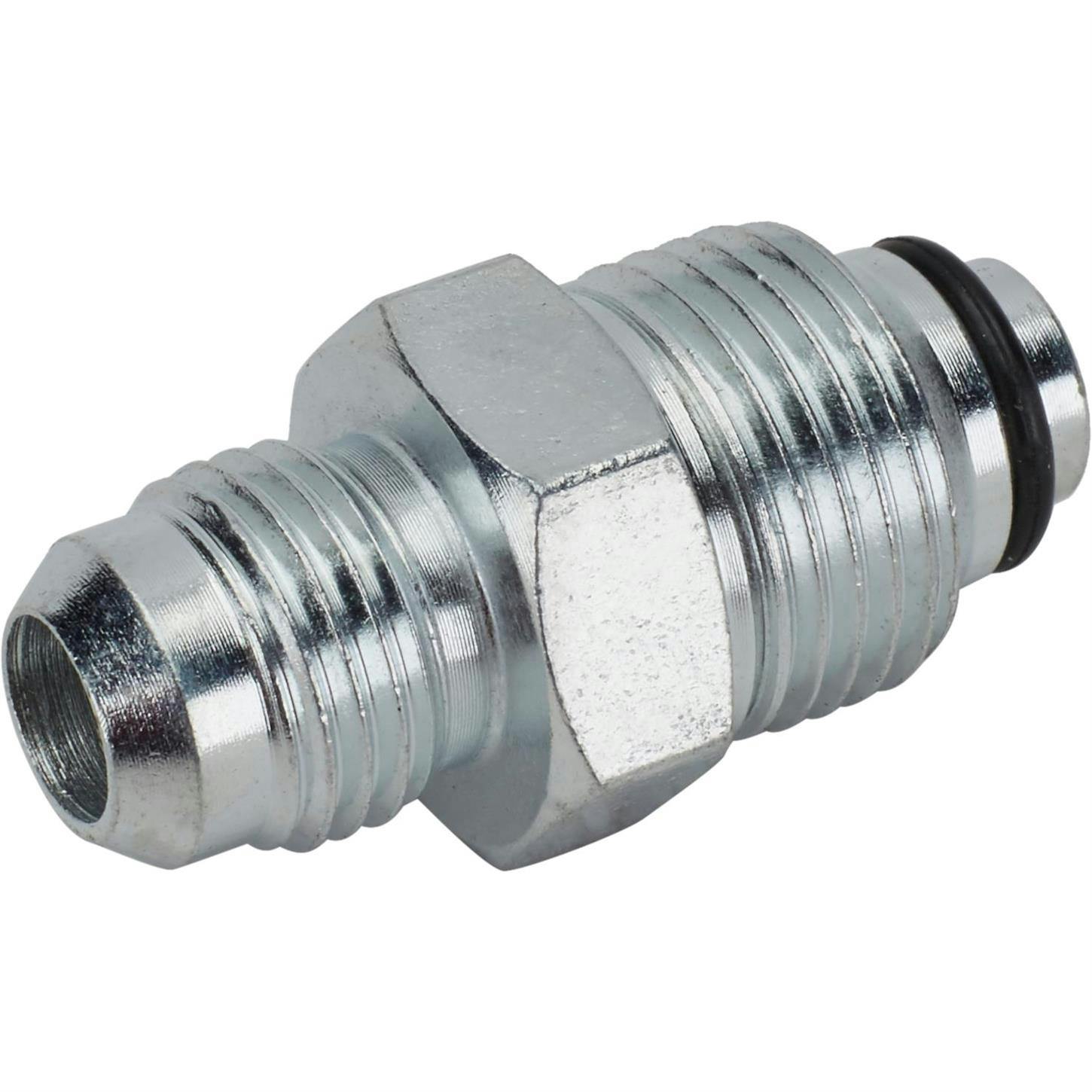 Steel Power Steering Box Adapter Fitting 18mm-1.5 IFM/-6 AN, 80-Up GM