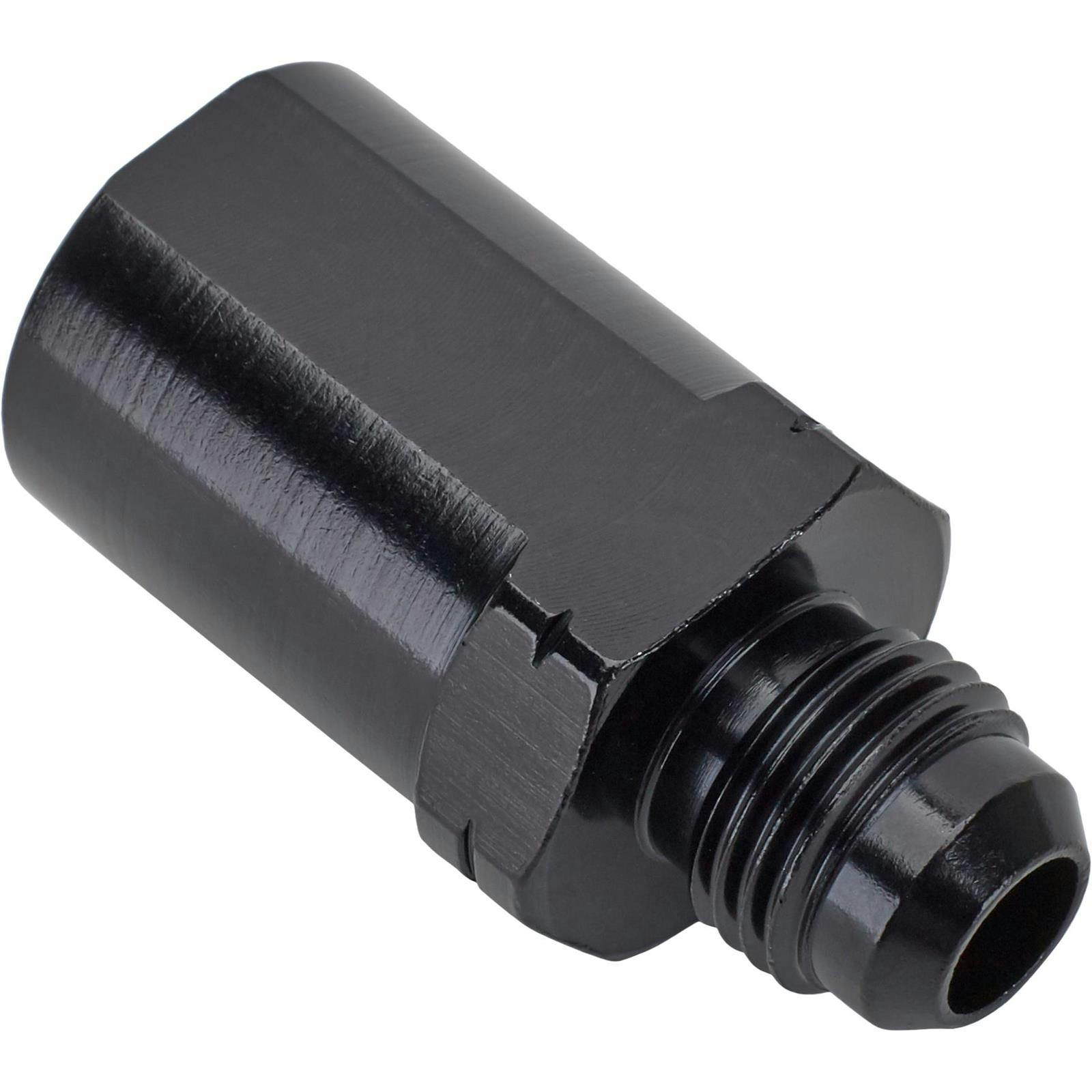 Fragola 491989-BL EFI Adapter -6AN Male to 3/8 Inch Female, Black