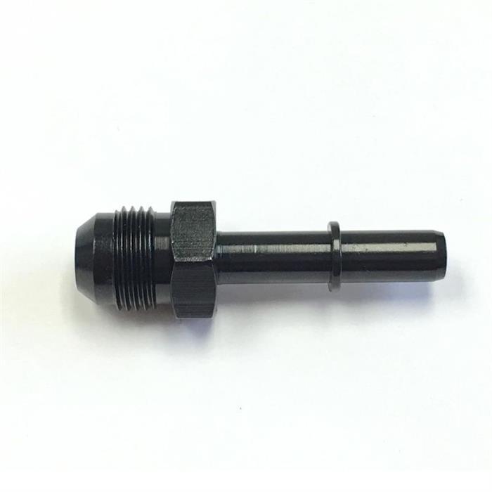 Fragola 491996-BL EFI Adapter -8AN Male to 3/8 Inch Male, Black