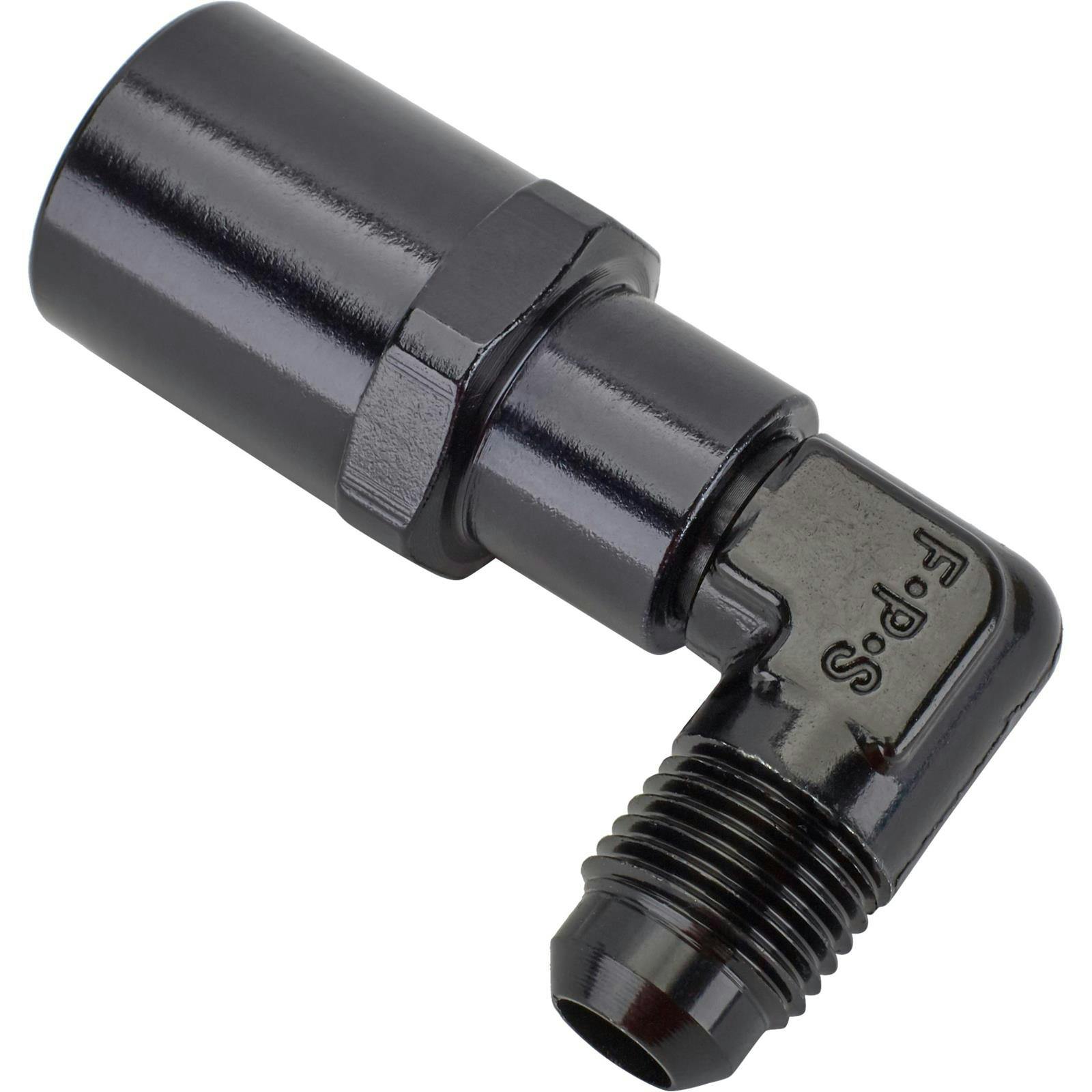 Fragola 491998-BL EFI Adapter 90 Deg -6AN Male to 3/8 Inch Female