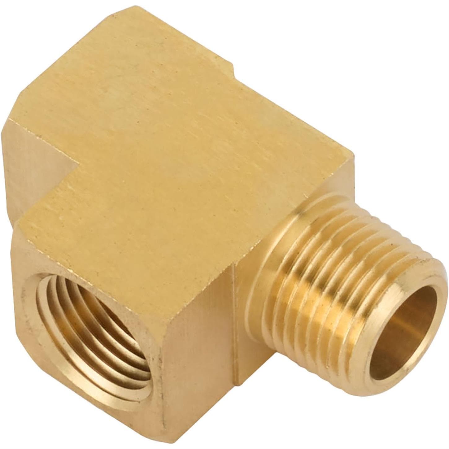 Air Suspension Brass Male Run Tee Fitting, 3/8 Inch NPT