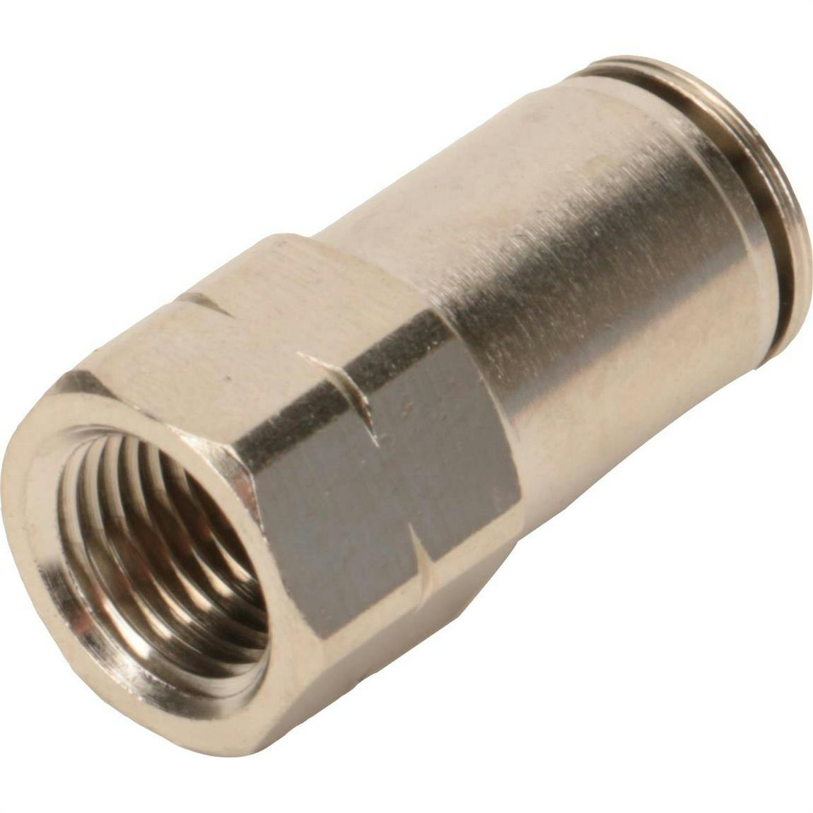 Air Suspension Tubing Straight Connector Fitting, 1/4 - 1/8 NPT