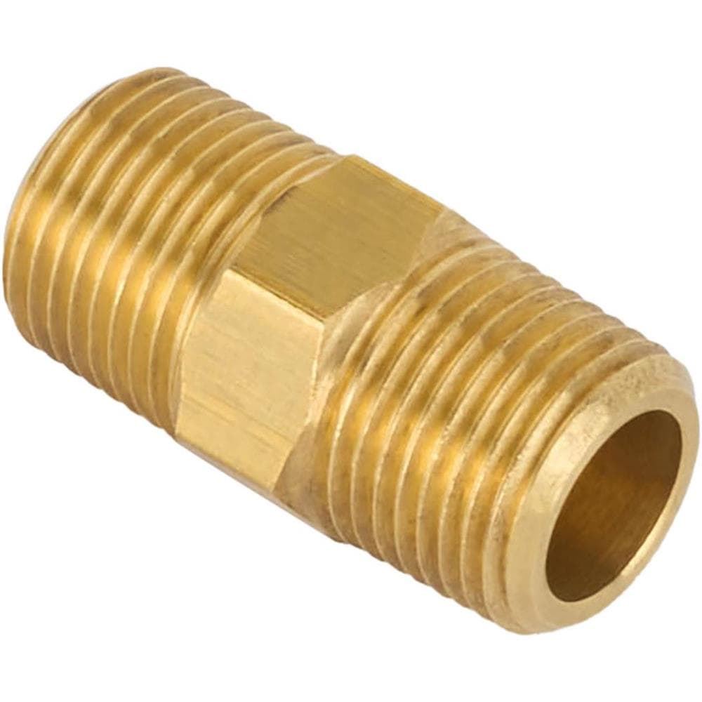 Air Suspension Brass Nipple Pipe Fitting, 3/8 Inch NPT