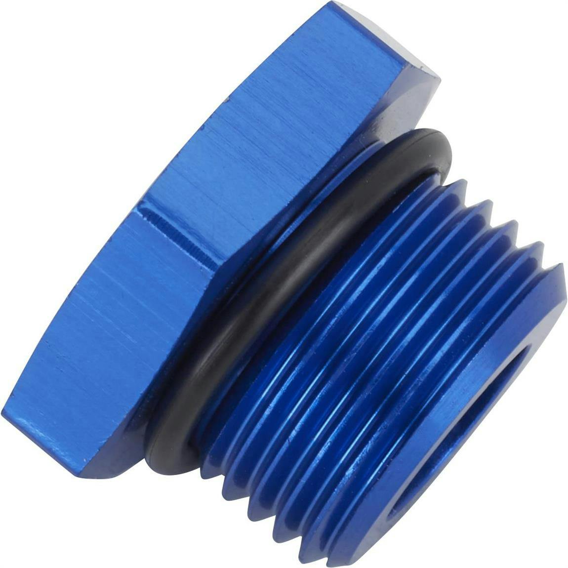 Hex Head -10 AN ORB Plug O-Ring Seal Port Fitting, Blue
