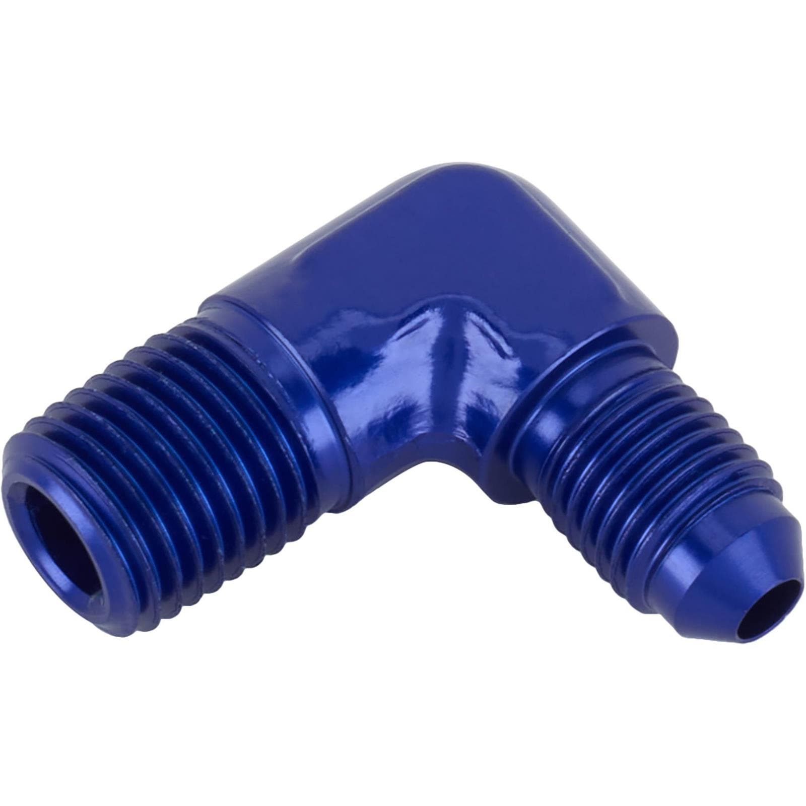 90 Degree Flare Adaptor, AN4 to 1/4 Inch NPT