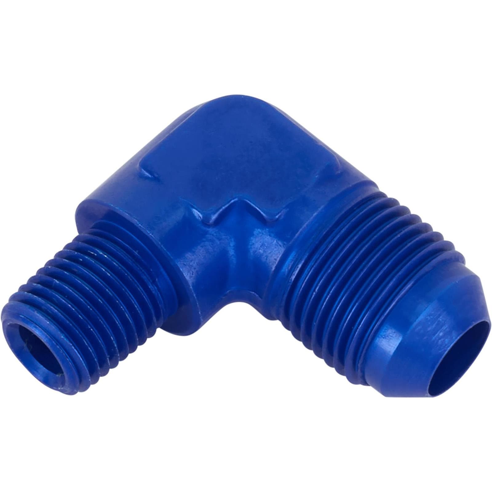 90 Degree Flare Adaptor, AN8 to 1/4 Inch NPT