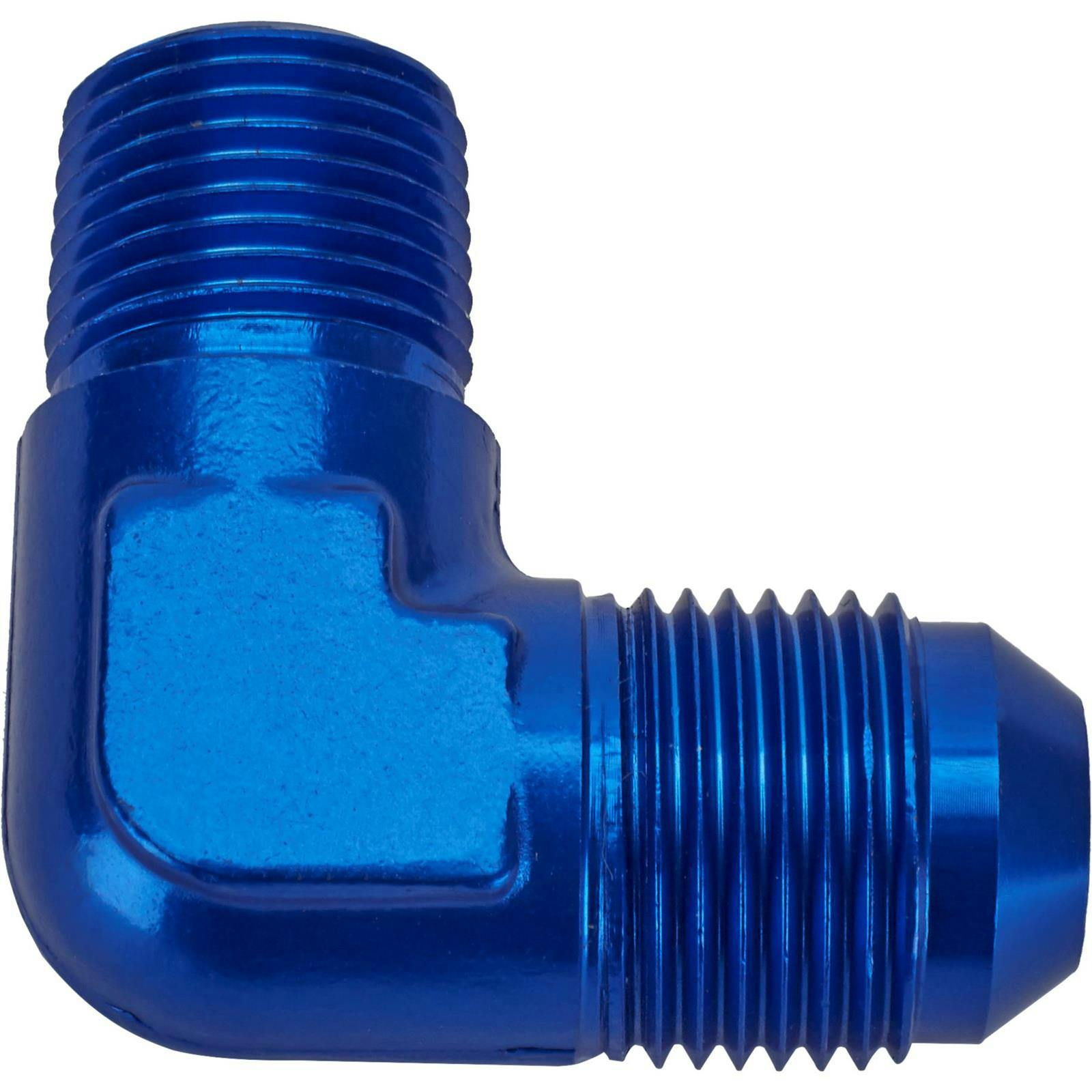 90 Degree Flare Adaptor, AN8 to 3/8 Inch NPT