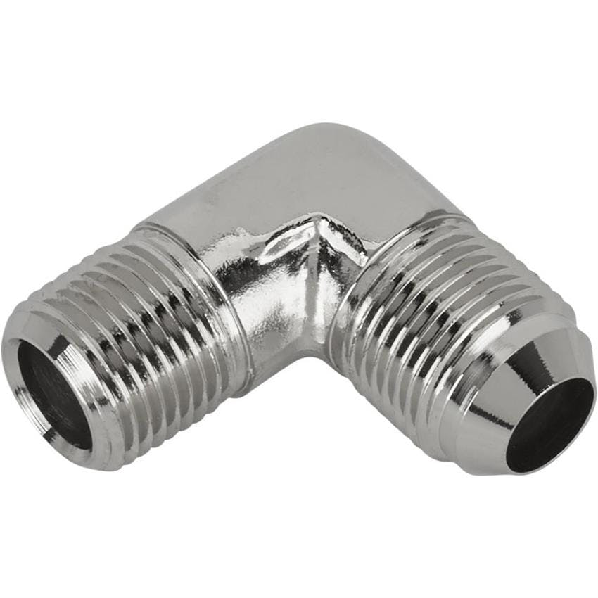 Speedway 90 -10 AN Flare to 1/2 Inch NPT Pipe Adapter Fitting