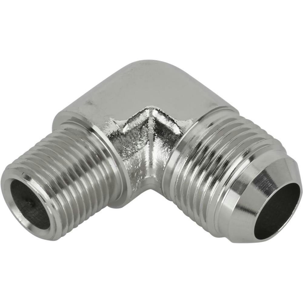 Speedway 90 -12 AN Flare to 1/2 Inch NPT Pipe Adapter Fitting