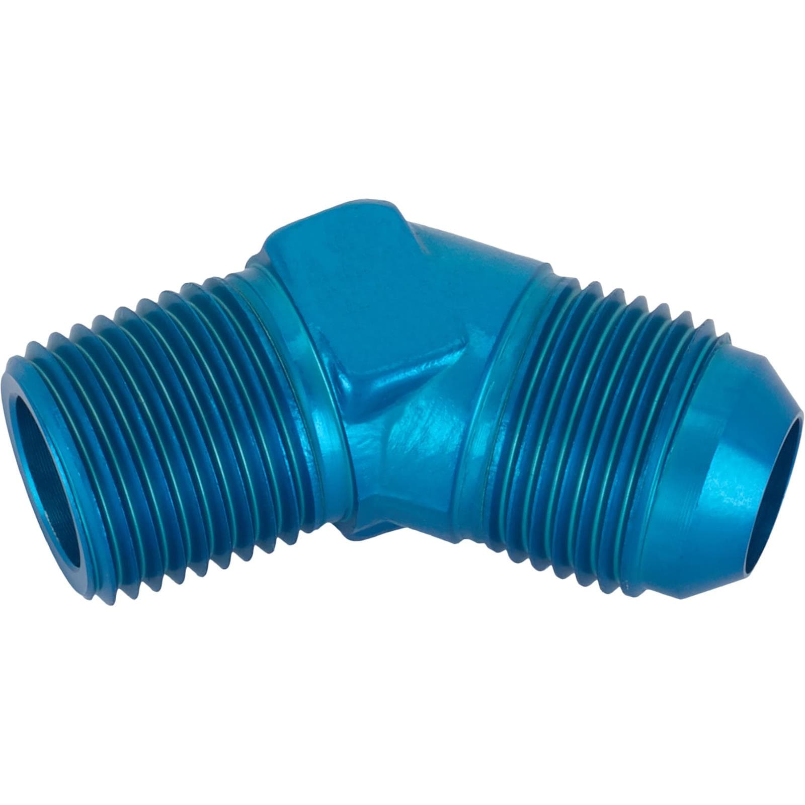45 Degree Flare Adaptor, AN10 to 1/2 Inch NPT
