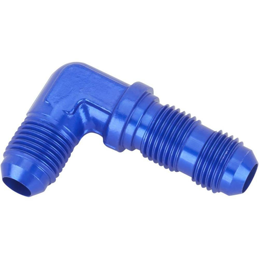 Aluminum Flare Bulkhead Fitting, 90 Degree, -6 AN