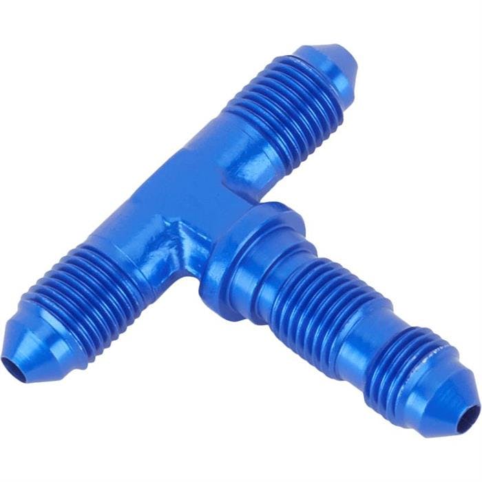 Aluminum Tee Bulkhead Fitting, -3 AN