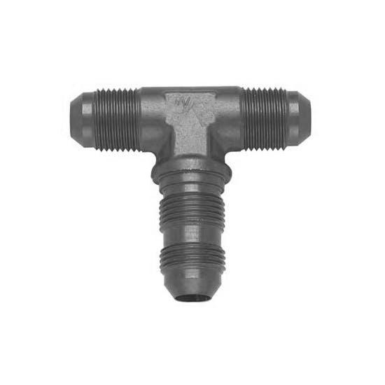 Fragola 483410-BL AN Flare Bulkhead Tee Fitting, -10 AN, Black