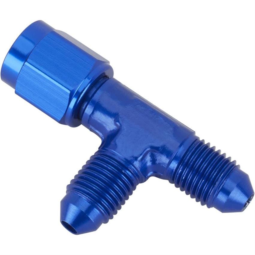 Aluminum Female Swivel Run Tee, AN3