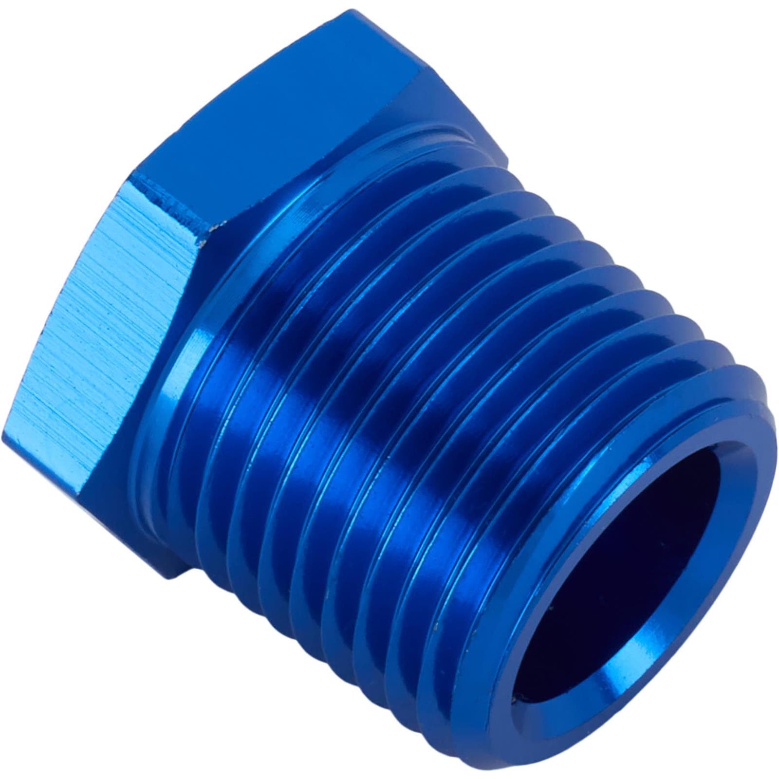 Aluminum Pipe Bushing Reducer Fitting, 3/8 NPT to 1/4 NPT