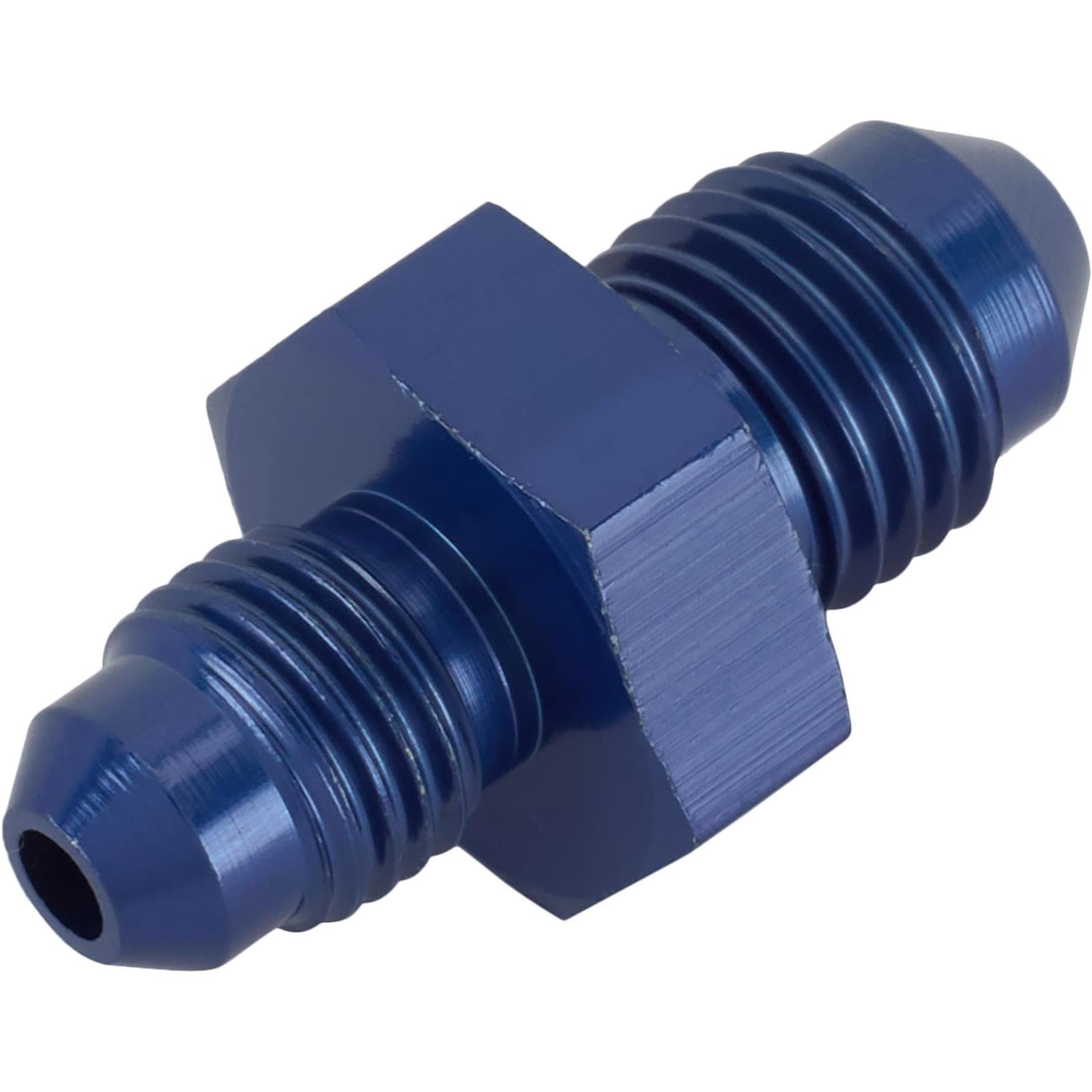 Aluminum Flare Reducer Adapter, Blue, -3 AN to -4 AN