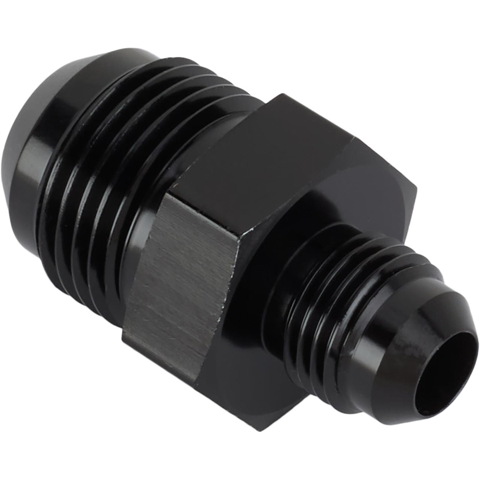 Aluminum Flare Reducer Adapter, Black, -6 AN to -10 AN