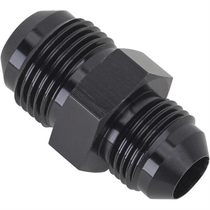Aluminum Flare Reducer Adapter, Black, -8 AN to -10 AN